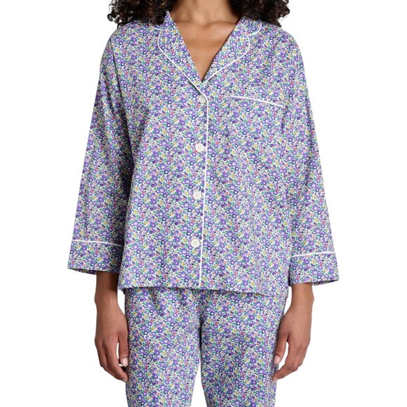 SLEEPY JONES Women Marina Pajama Set XXL Liberty Floral Print Cotton Shirt Pants - Picture 1 of 9